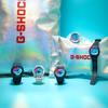 Casio LCD/pointer dual display series, neon octagonal series, colorful laser mirror waterproof movement, quartz movement, resin strap, GA-2100SR-1APR