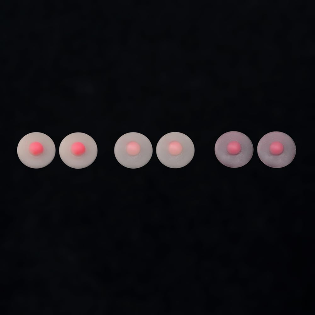 16 Scale Female Silicone Breast Patch Body Nipple Prop Set of 3 Pairs for Large Bust Action Figure Body Doll, 16 Scale Female Action Figure