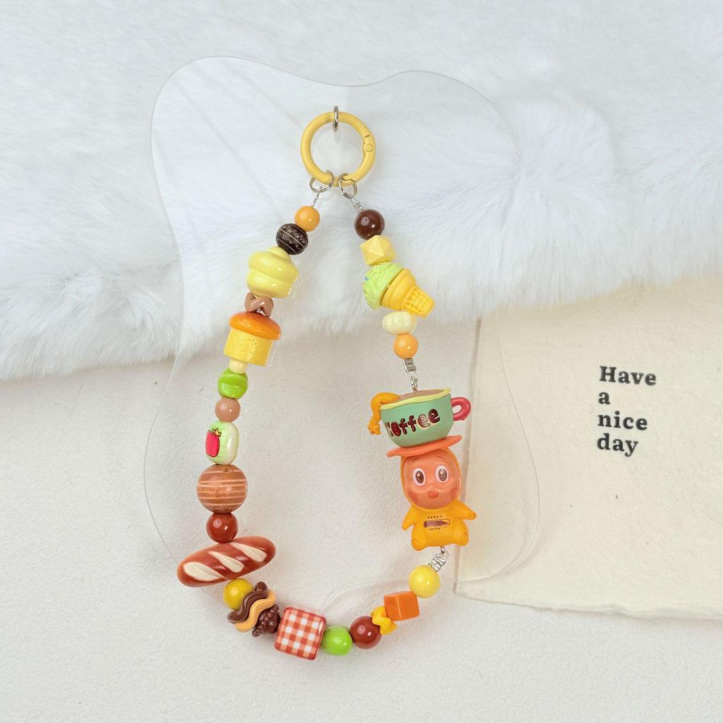 Customizable Beaded Star Doll Charm for Phone or Bag