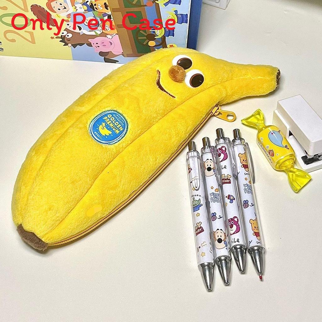 

Banana Pencil Case Plush Storage Bag Large Capacity Creative Gift For Students