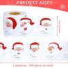 600PCS Christmas Santa Wrapping Labels 2.8inch Self-Adhesive Christmas Name Sticker for Envelopes Box Cards Candy Bag