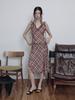 Deoenel Plaid Full Dress - [Brown]