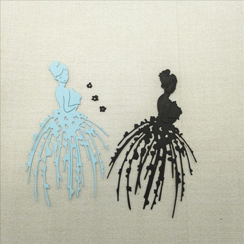 Sagome da Taglio a Fustella Figura Sposa Fustelle da Taglio Robuste in Acciaio al Carbonio Fustelle per Carta da Embossing Scrapbooking per Creazione di Biglietti