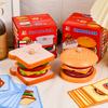 1 Set Fine Motor Skill Toy Montessori Wooden Burger Stacking Educational Toys For Toddlers And Kids Preschool