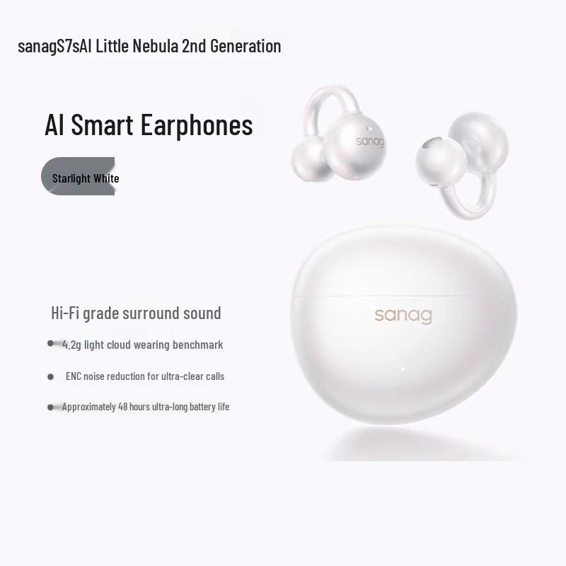 

SANAG S7S AI Open-Ear Bluetooth Earphones