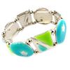 NOA [G0326] - Designer Bracelet 'Starry Night' Blue Green