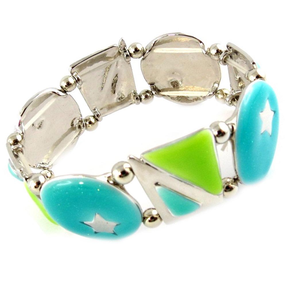 NOA [G0326] - Designer Bracelet 'Starry Night' Blue Green