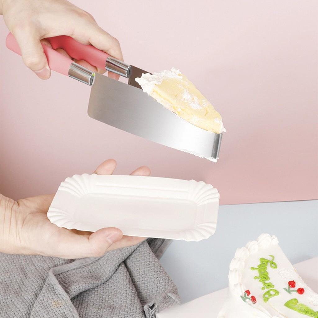 Modern Stainless Steel Triangle Cake Transfer Tool For Bakery And Home Use