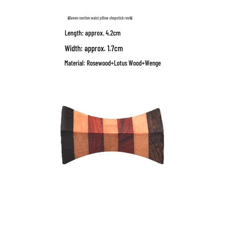 Japanese Style Rosewood Chopstick Rest - Dual-Use for Home & Hotel.