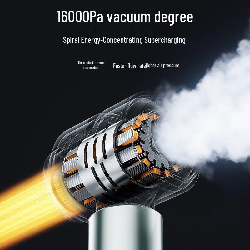 Portable Dual-Use Handheld Car Vacuum Cleaner with Strong Suction & Inflatable Function