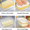 Butter Slicers Cutter, New Stick Butter Container Dish With Lid For Fridge, Easy Cutting Two 4oz Sticks