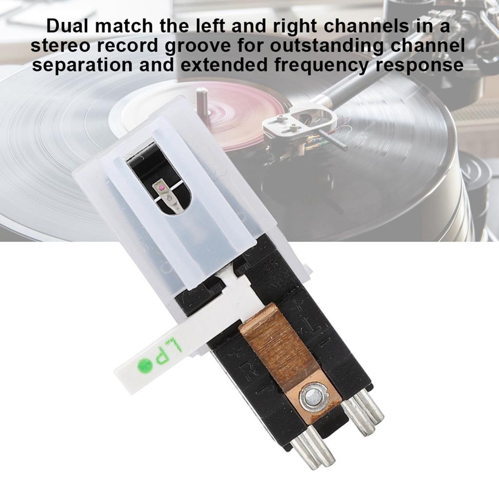 Ruby and Sapphire Dual Needle Stereo Stylus Turntable Cartridge Accessory