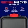 Non-stick Kexplåt Kolstål Bakform med Silikonhandtag Bakplåt Ugnssäker Lätt att Rengöra Diskmaskinssäker