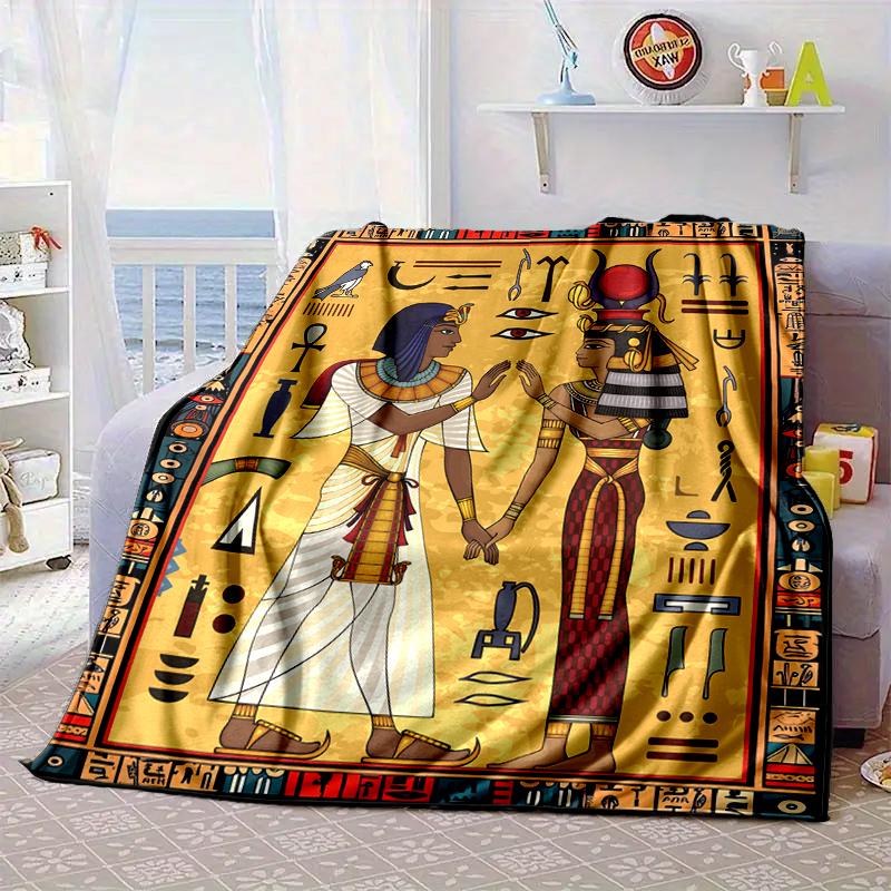 Ancient Egyptian Hieroglyphics Blanket Flannel Blanket Throw Blanket Sofa Cover Blanket Soft Premium Blanket Picnic Blanket Tv Blanket Gifts