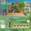 Solar Automatisches Bewässerungssystem 6 Timer-Modi Automatischer Alarm Solar Pflanzen Tropfbewässerungs-Set für Balkon Terrasse Garten