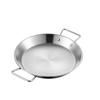 ZISIZ Thickened Stainless Steel Korean-Style Serving Plate with Double Handles