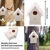 Creative Wooden Birdhouse Solid Wood Birdhouse Kit DIY Small Birdhouse Ornament Birdfeeder Decoration Crafts