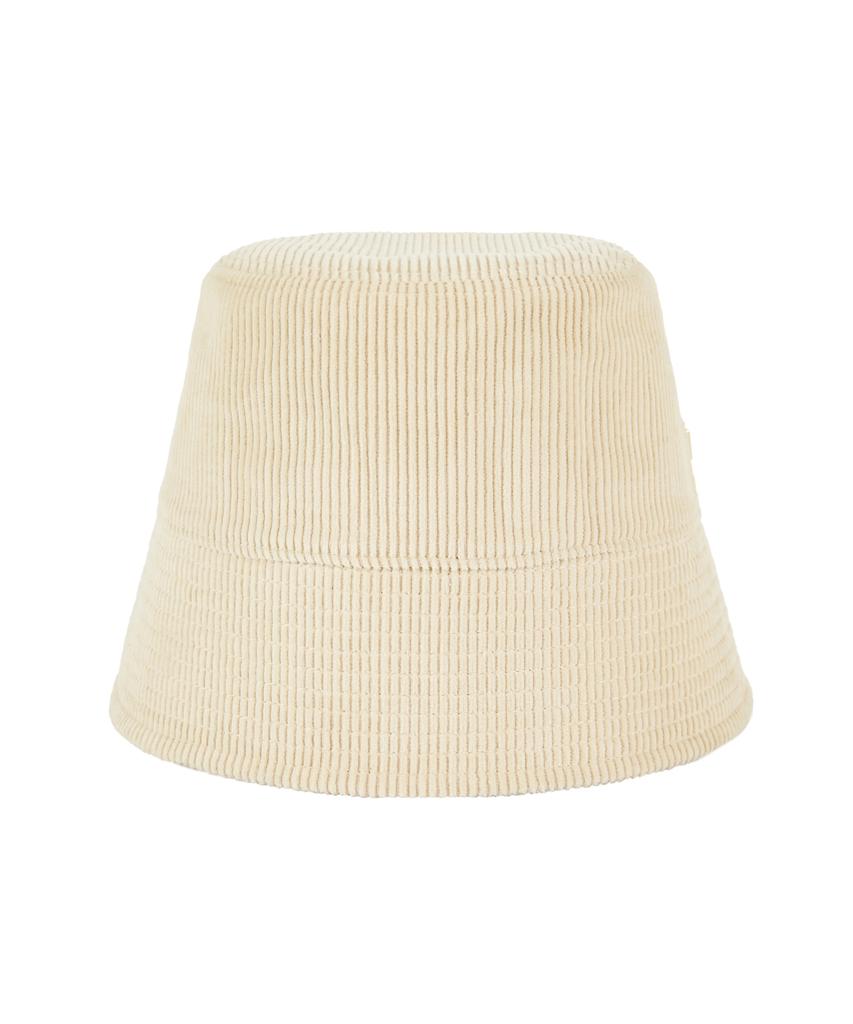 Bajal Corduroy Studded Drop Bucket Hat Cream