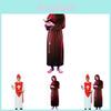 Adult Pope And Brown Priest Costume For Halloween Party Theatrical Performance