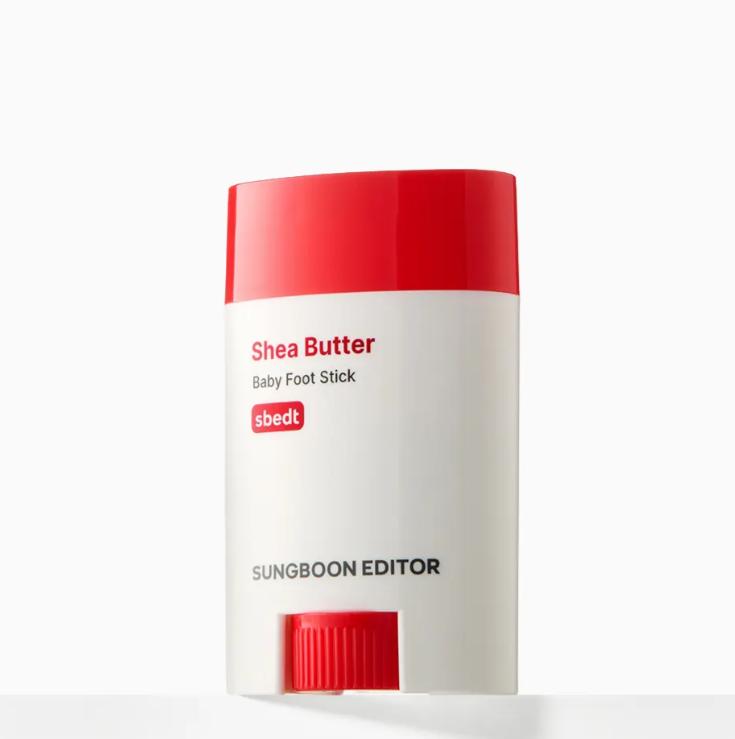 SUNGBOON EDITOR Бальзам-стик для ног Baby Foot 20 г (Скраб для ног с маслом ши / LHA) Shea Butter