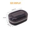 Double Layer Design Outdoor School Soap Box Travel White Bathroom Container Reusable For Outdoor Picnic Camping