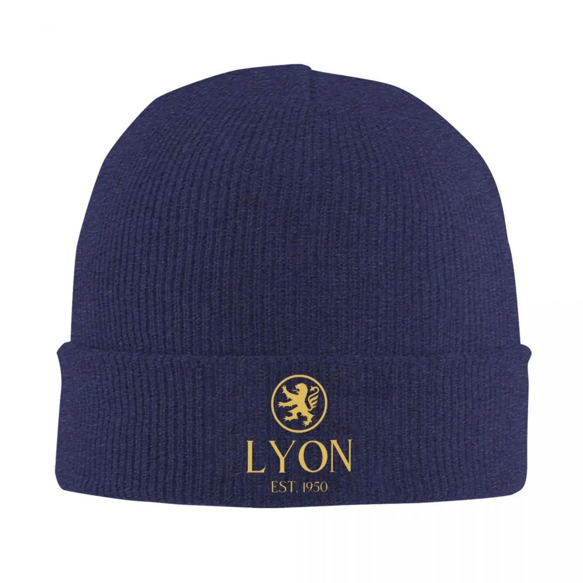 

New Lyon Gold Cap Warm Knitted Cap Hip Hop Bonnet Hat Autumn Winter Outdoor Beanies Hats For Unisex Women Adult