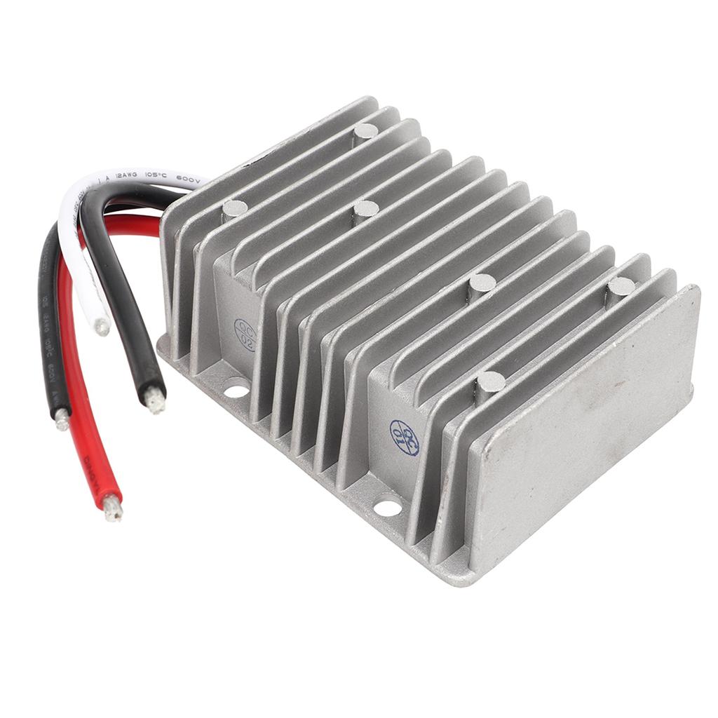 DC Voltage Reducer Converter DC 8V‑40V to 13.8V 25A 345W IP68 Waterproof Regulator Transformer Module for Car Ship
