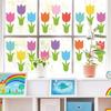 Tulips Patterned Paper Art Collection 45 Pieces Seasonal Decorative Cutouts for Craft Enthusiasts