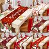 Christmas Ball Buffalo Plaid Table Runner Merry Christmas Decorations For Home Decor Xmas Table Flag Cover Gifts Happy New Year