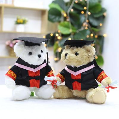 Graduation Bear Doll Teddy Bear Plush Toy Doctor Bear Doll University Graduation Season Gift Elementary School Gifts