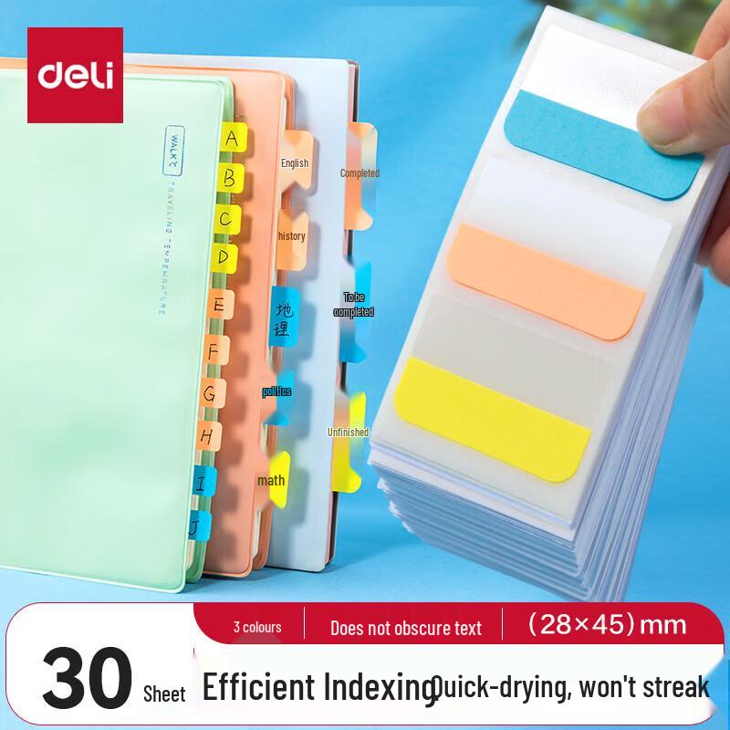 Deli Self-Adhesive Index Tabs
