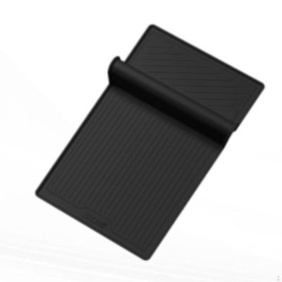 Cordless Charging Pad, Silicone Console Organizer, Car Storage, nonslipSlip Mat Black Armrest Box