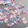 50pcs Resin Cute 3D mini Colorful Mushrooms Flat Back Rhinestone Scrapbook DIY Wedding Applique Decor Jewelry Accessories