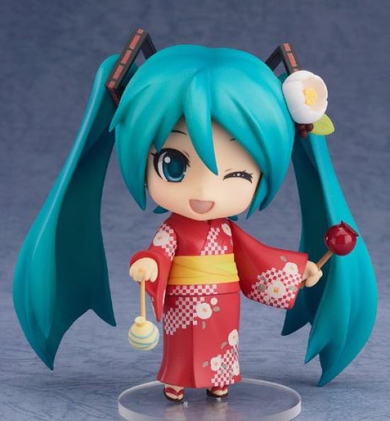 Nendoroid Character Vocal Series 01 Hatsune Miku Yukata Natsutsubaki ABS PVC Painted Movable Figure Ver. Non-Scale &