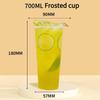 90mm Mouth Commercial PP Injection Cups  Disposable Milk Tea Cups with Lids Thickened High Transparent Plastic Drink CupsLarge Caliber Straws
