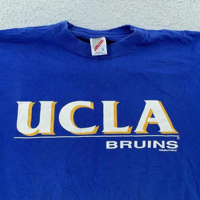 Vintage Μπλουζάκι UCLA Bruins M/L Μπλε NCAA Κολεγιακό Καλιφόρνια Κατασκευασμένο ΗΠΑ 90s