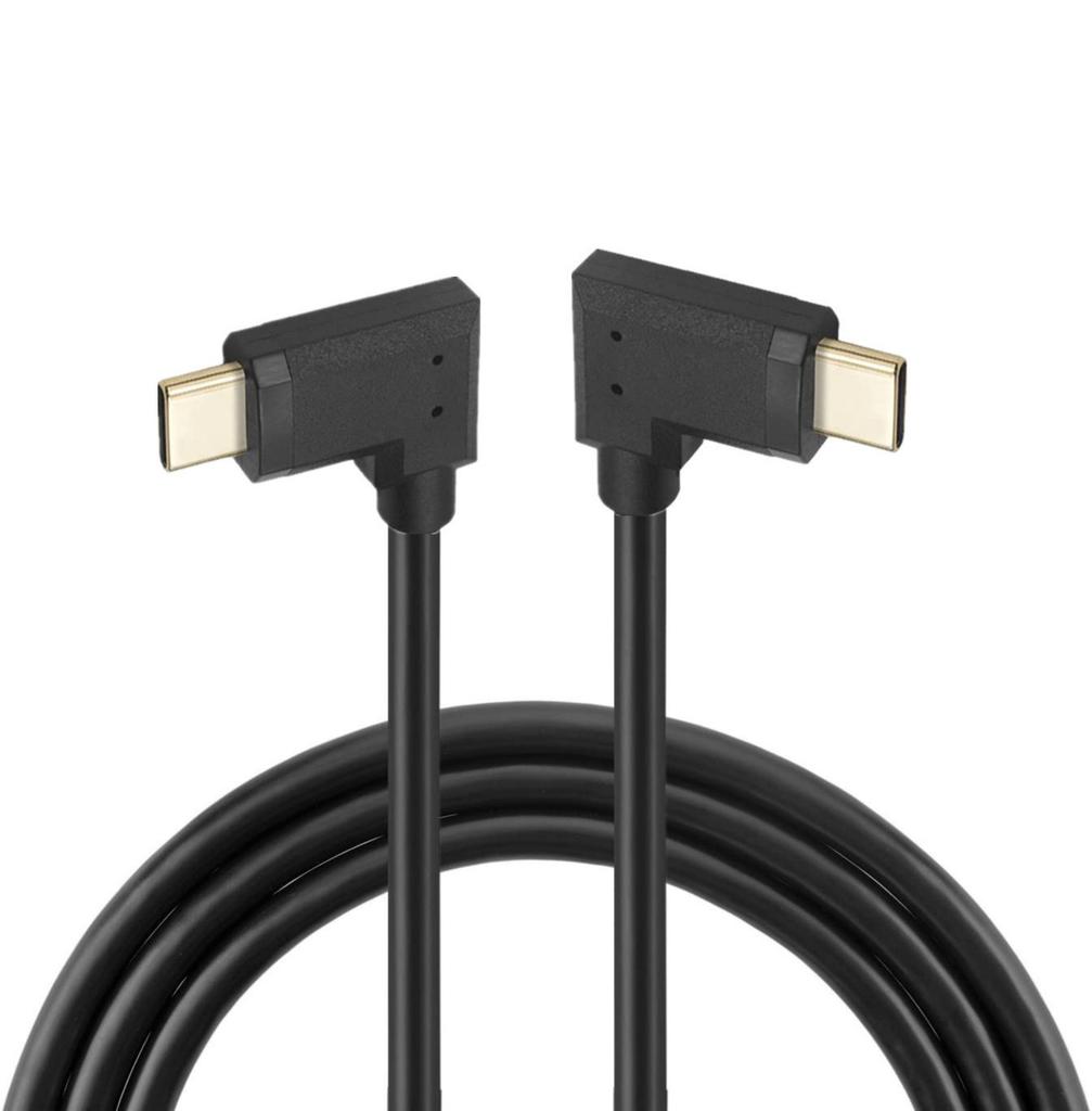 USB C to USB C Cable Right Angle USB C Fast Charging Cable 10Gbps Data Transfer Cord for Mobile Phone Laptop Tablet