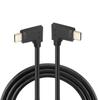 USB C to USB C Cable Right Angle USB C Fast Charging Cable 10Gbps Data Transfer Cord for Mobile Phone Laptop Tablet