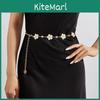 Trendy Metal Chain Waist Belt With Floral Design For Summer Fashion And Gift Use