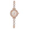with Adjustable Bracelet Rotundity Shaped Watch Rhinestone Women Wristwatch  Women Girl