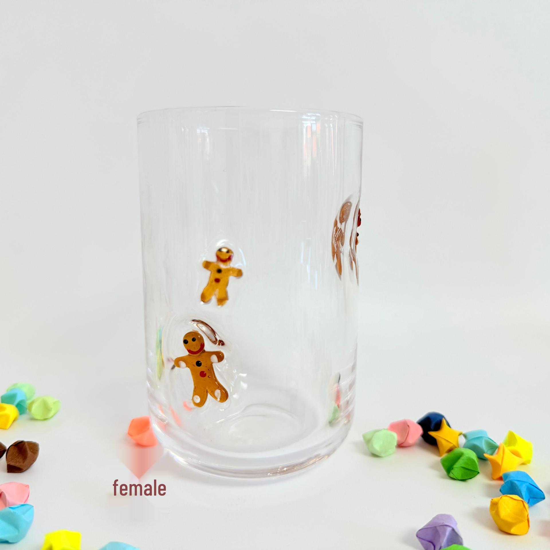 

3D Cute Juice Crystal Glass Cold Drink Cup Stickers 401-500ml