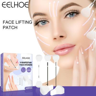 EELHOE Invisible Facial Lifting Stickers, Firming, Lifting, Contour Lifting, Invisible Obedience, Daily V-face Care 40pcs