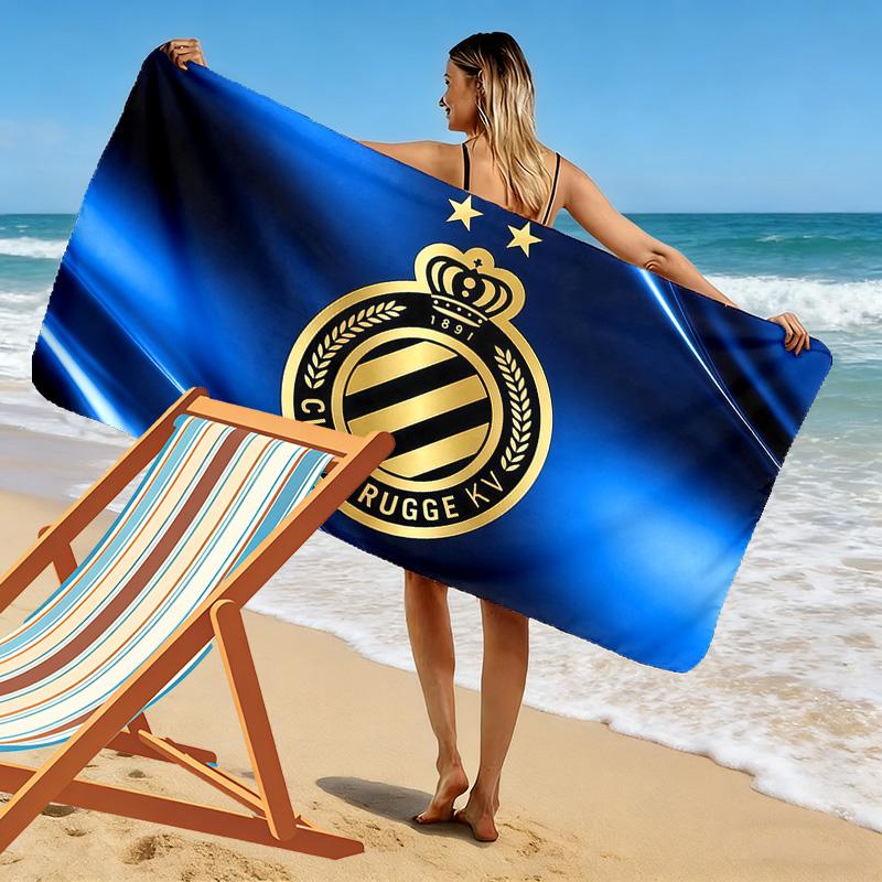 Club Brugge KV Print Beach Towel, Large Soft Quick Dry Towel for Beach Camping Swimming