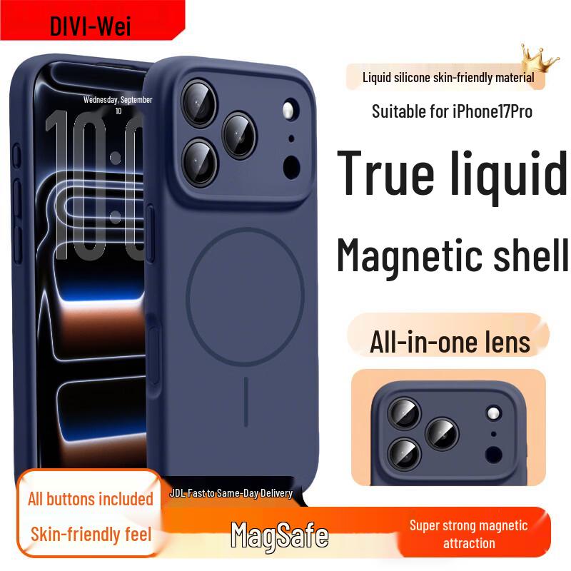 DIVI MagSafe Liquid Silicone Protective Case for iPhone 17 Pro iPhone 17 Pro