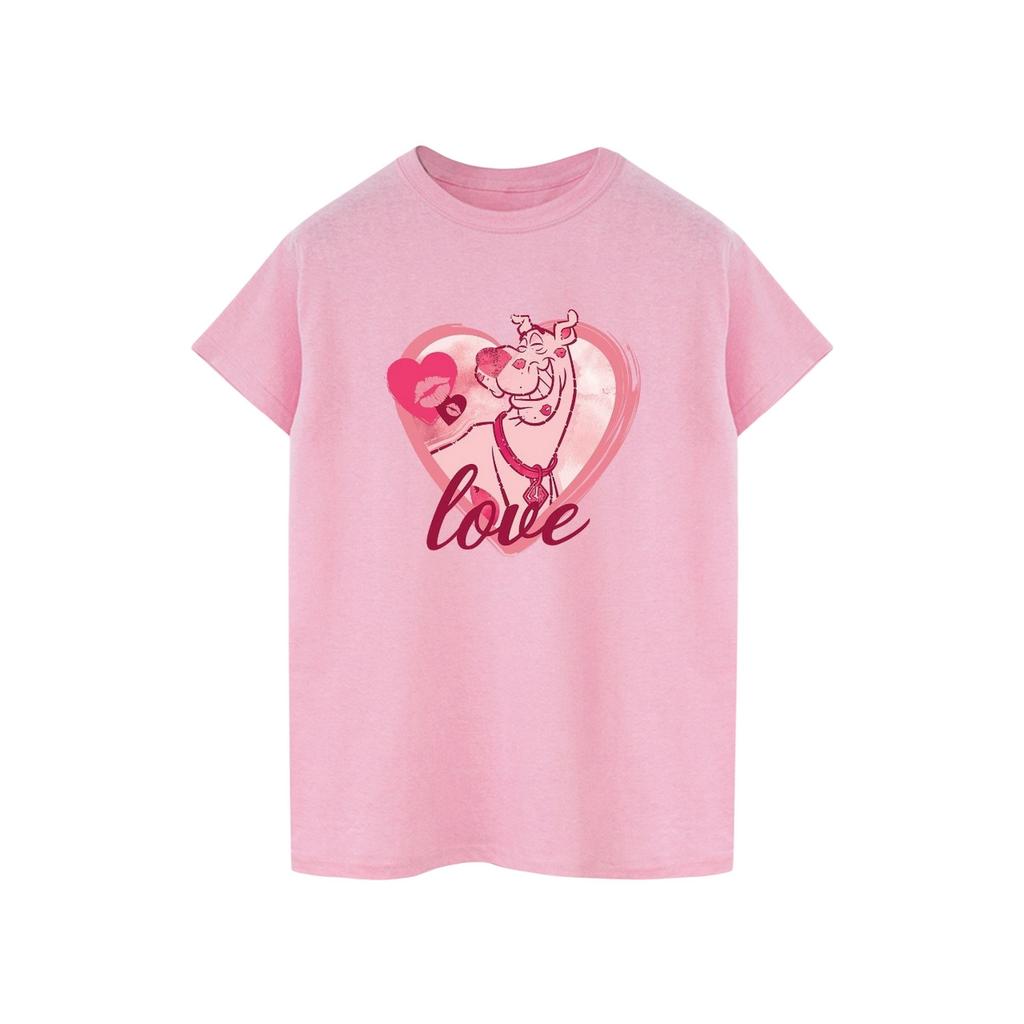 Scooby Doo Womens/Ladies Love Kisses Cotton Boyfriend T-Shirt