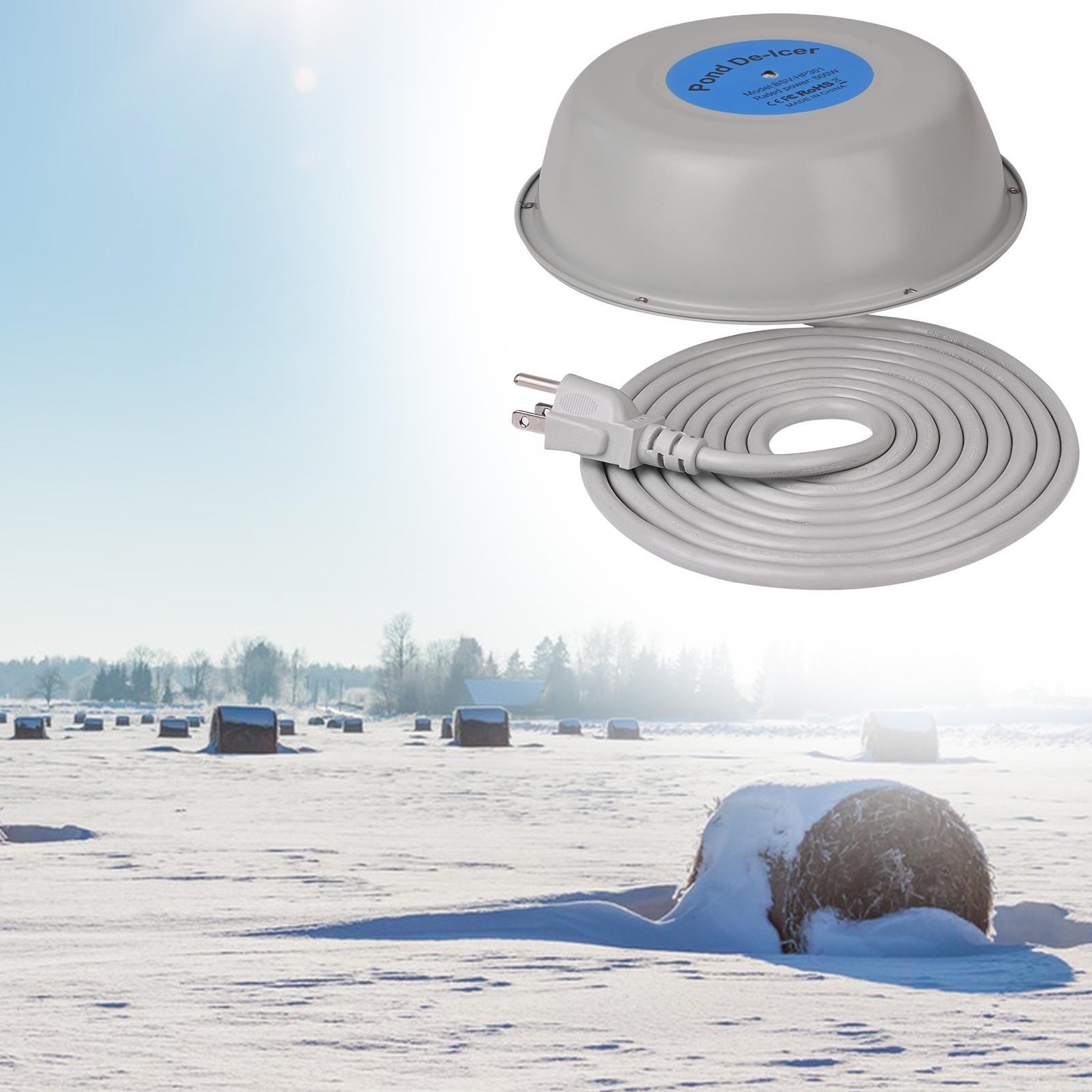 

Winter Outdoor Pond Heater Thermostatically Controlled Pond Deicer Efficient Ice Melting Water Heater for Garden Lawn Patio