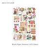 Journamm Floral Stickers Creative Scrapbook Supplies Collage Junk Journal DIY CUT Decor Photo Album Aesthetics Craft Stickers