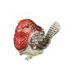 Metal Material Metal Hinged Jewelry Box Mini Size Animal Statue Jewelry Holder  For Earrings