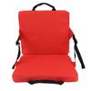 Stuhlkissen für den Außenbereich, tragbar, bequem, Oxford-Stoff, faltbar, Stadion-Sitzkissen, Rot