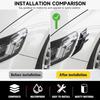 2PCS Auto Headlight Eyebrow Universal Car Lamp Cover Sticker Self-Adhesive Stripe Decal Decoration for Cars Bodys